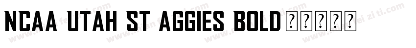 NCAA Utah St Aggies Bold字体转换